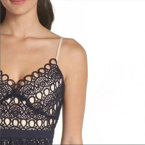 Foxiedox Hellia lace embroidered mini dress